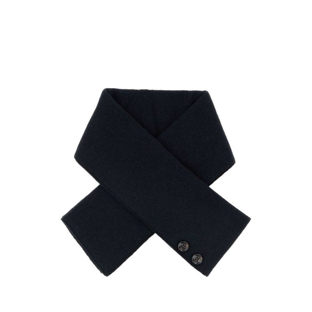 Moorer Men Navy Blue Cashmere Scarf